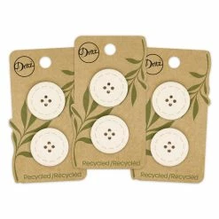 New ❤️ Dritz® 25mm Recycled Cotton Round Stitch Button, 6ct. 🎉 -Deals Dritz Store D582329S 8