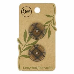 Cheap 👍 Dritz® 23mm Medium Brown Recycled Polyester Round Button, 6ct. 😍