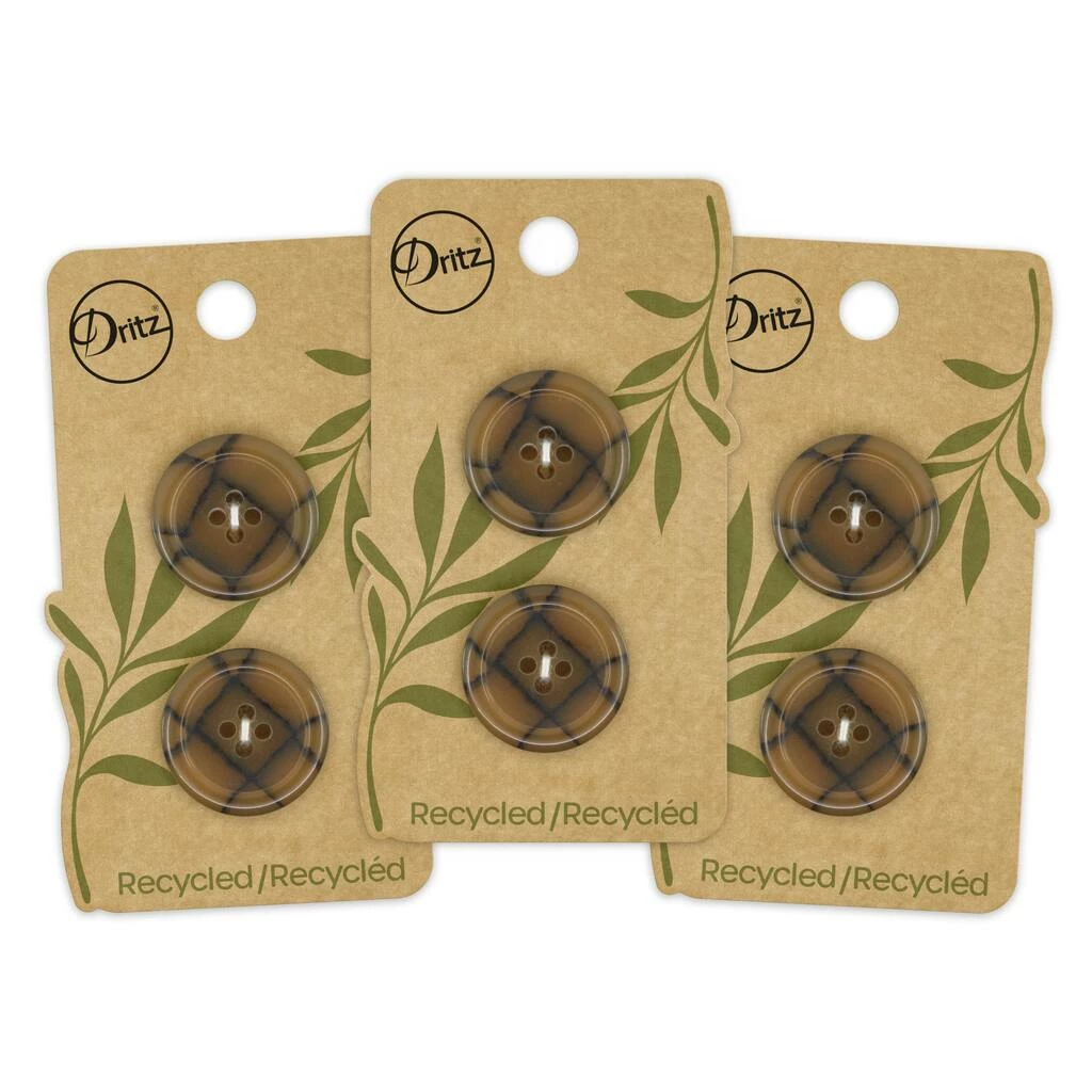 Cheap 👍 Dritz® 23mm Medium Brown Recycled Polyester Round Button, 6ct. 😍 7 Cheap 👍 Dritz® 23mm Medium Brown Recycled Polyester Round Button, 6ct. 😍 - Image 7