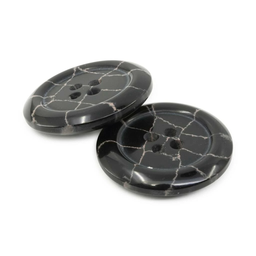 Wholesale ❤️ Dritz® 23mm Black Recycled Polyester Round Button, 6ct. 🧨 2 Wholesale ❤️ Dritz® 23mm Black Recycled Polyester Round Button, 6ct. 🧨 - Image 2