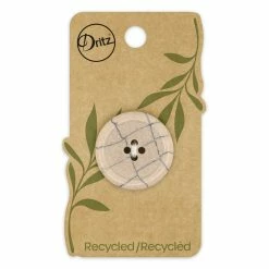 Budget 😉 Dritz® 28mm Beige-Camel Recycled Polyester Round Button, 3ct. 😉