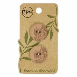 Best reviews of ⌛ Dritz® 23mm Recycled Hemp Round Floral Button, 6ct. 🔔