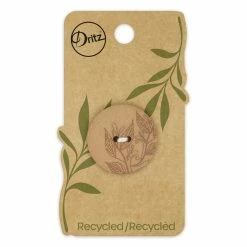 Best Pirce 🧨 Dritz® 28mm Recycled Hemp Round Floral Button, 3ct. ⌛