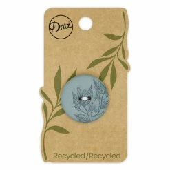 Coupon 🔔 Dritz® 28mm Dark Turquoise Recycled Hemp Round Floral Button, 3ct. 🧨