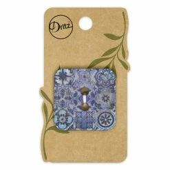 Deals Dritz Store 30 Flash Sale ✔️ Dritz® 35mm Blue Sustainable Coconut Square Button, 3ct. 🥰