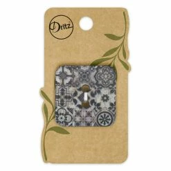 New 🎁 Dritz® 35mm Black Sustainable Coconut Square Button, 3ct. 🎁