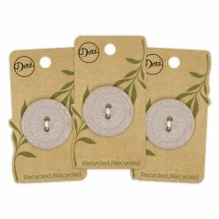 Brand new 🧨 Dritz® 34mm Beige-Camel Recycled Macadamia Round Button, 3 ct. ✔️ -Deals Dritz Store D582362S 8