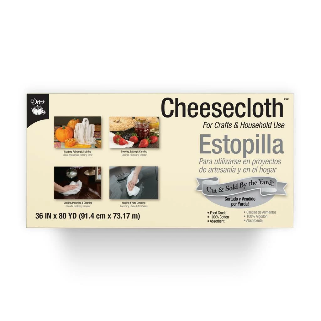 Buy ๐ Dritz® White Cheesecloth, 36" x 80yd. โญ 5 Buy ๐ Dritz® White Cheesecloth, 36" x 80yd. โญ - Image 5