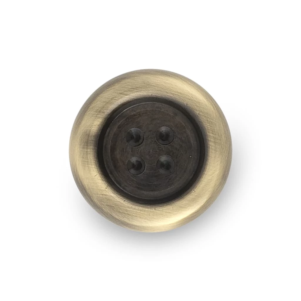 Outlet 🛒 Dritz® Antique Brass Button Knob 👏 1 Outlet 🛒 Dritz® Antique Brass Button Knob 👏