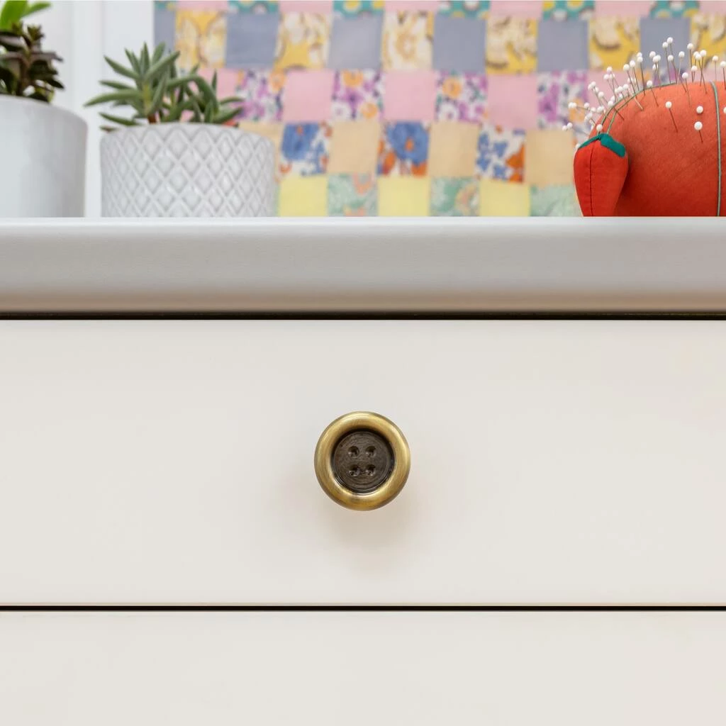 Outlet 🛒 Dritz® Antique Brass Button Knob 👏 2 Outlet 🛒 Dritz® Antique Brass Button Knob 👏 - Image 2