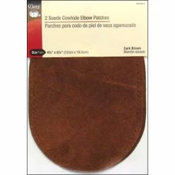 Promo 🤩 Dritz® Sew On Suede Cowhide Elbow Patches 😍 -Deals Dritz Store D614478S 1