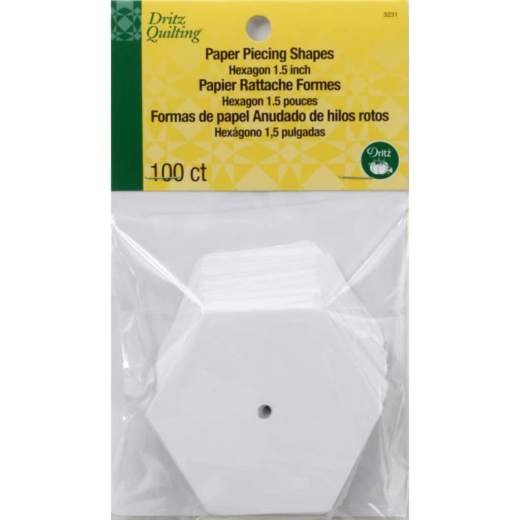 Flash Sale 🎉 Dritz Quilting™ 100ct. Hexagon Paper Piecing Shapes, 1.5" ✨ 1 Flash Sale 🎉 Dritz Quilting™ 100ct. Hexagon Paper Piecing Shapes, 1.5" ✨