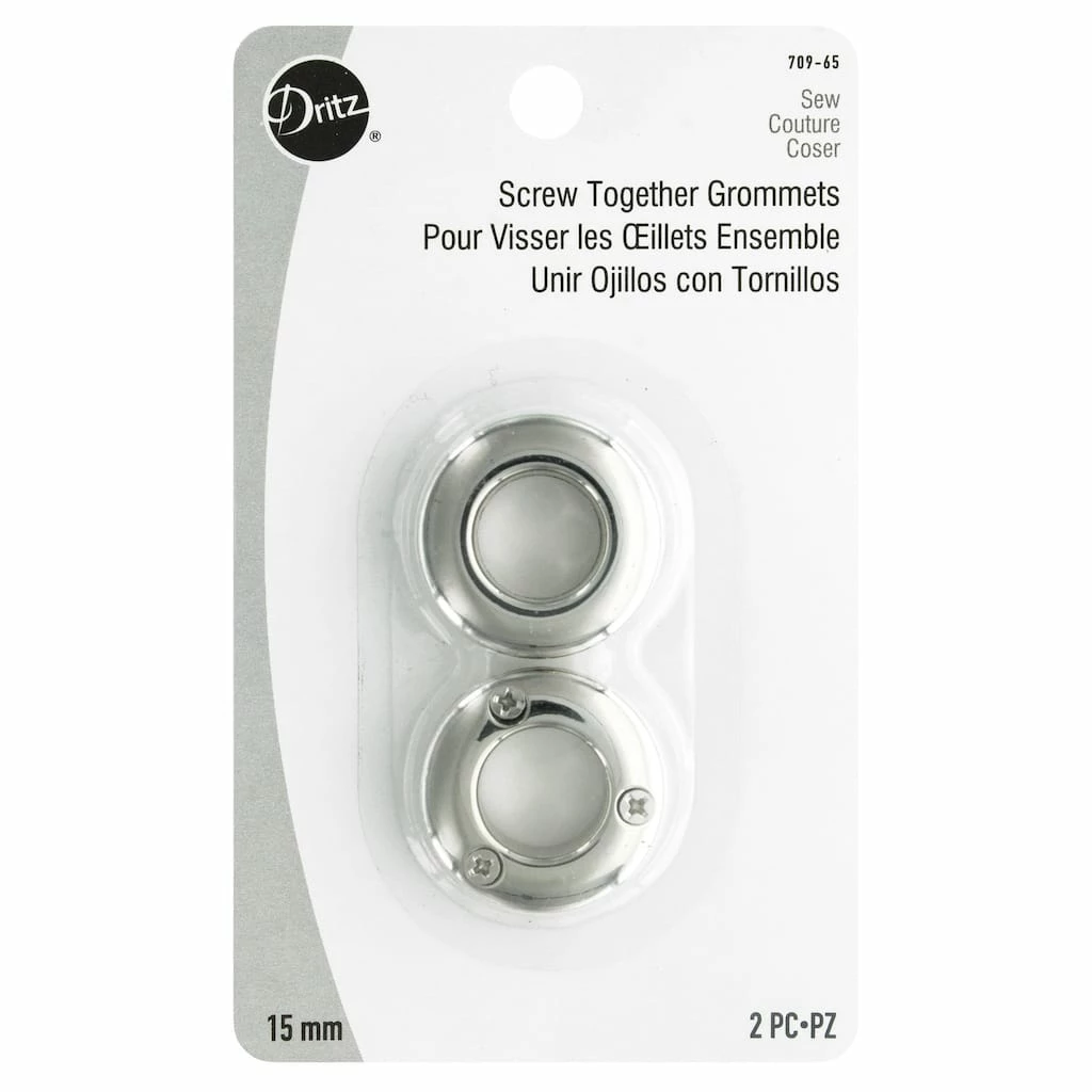 Flash Sale ๐ Dritz® 9/16'' Nickel Screw Together Grommet, 2ct. ๐ 1 Flash Sale ๐ Dritz® 9/16'' Nickel Screw Together Grommet, 2ct. ๐