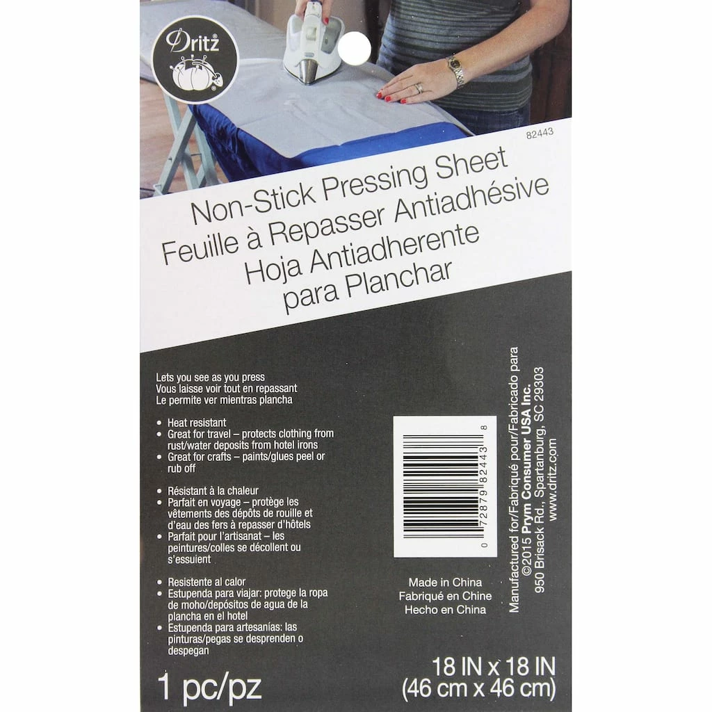 Outlet ๐ Dritz® Clothing Care Non Stick Pressing Cloth โ 1 Outlet ๐ Dritz® Clothing Care Non Stick Pressing Cloth โ