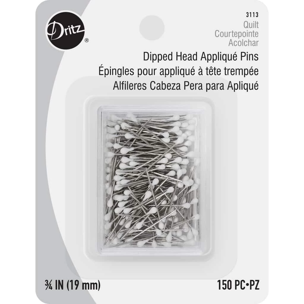Promo ✔️ Dritz® 3/4" White Dipped Head Appliqué Pins With Reusable Storage Box, 150ct. 👍 1 Promo ✔️ Dritz® 3/4" White Dipped Head Appliqué Pins With Reusable Storage Box, 150ct. 👍