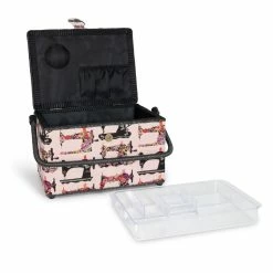 Buy 🌟 Dritz® Large Pink Sewing Machines Sewing Basket 🌟 -Deals Dritz Store D652657S 4