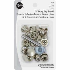 Best Pirce ✔️ Dritz® Nickel-Plated Brass Heavy Duty Snap Kit, 15mm ✔️