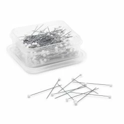 Deals ❤️ Dritz® 1.375" White Extra Fine Glass Head Pins, 250ct. 💯 -Deals Dritz Store D652662S 3