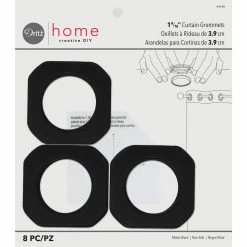 Coupon 🔥 Dritz® Home Matte Black 1.562" Square Curtain Grommets, 8ct. 😍