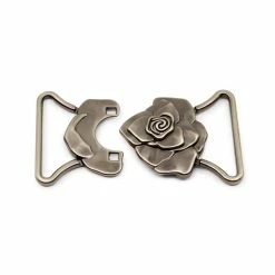 New 🌟 Dritz® Antique Silver Fashion Buckle with Rose Design 🥰 -Deals Dritz Store D652682S 3