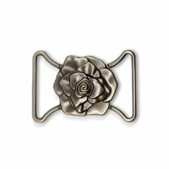 New 🌟 Dritz® Antique Silver Fashion Buckle with Rose Design 🥰 -Deals Dritz Store D652682S 4