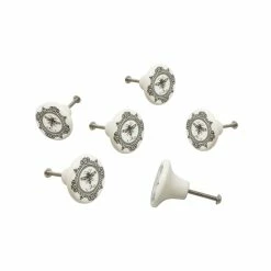 Promo 🔔 Dritz® Black & White Ceramic Classic Bee Knob, 6ct. ❤️