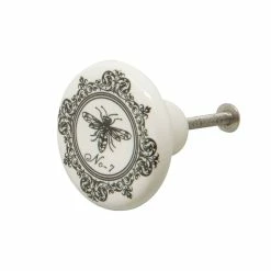 Promo 🔔 Dritz® Black & White Ceramic Classic Bee Knob, 6ct. ❤️ -Deals Dritz Store D652689S 3