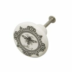 Promo 🔔 Dritz® Black & White Ceramic Classic Bee Knob, 6ct. ❤️ -Deals Dritz Store D652689S 4