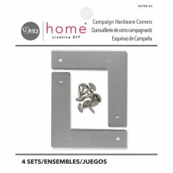 Top 10 ✔️ Dritz® Home Small Nickel Smooth Campaign Hardware Corners, 3ct. 🎉 -Deals Dritz Store D652705S 4