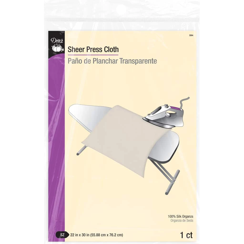 Buy 😉 Dritz® 22'' x 30'' Silk Organza Sheer Press Cloth ❤️ 1 Buy 😉 Dritz® 22'' x 30'' Silk Organza Sheer Press Cloth ❤️