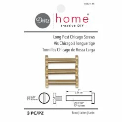 Wholesale ✨ Dritz® Home Brass Long Post Chicago Screws for Binding, 3ct. ✨