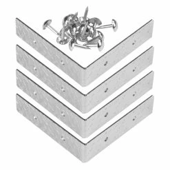 Flash Sale 🎁 Dritz Home Nickel Textured Right Angle Corners 😉 -Deals Dritz Store D652741S 6