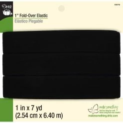 Cheapest ๐ Dritz® Black Fold-Over Elastic, 1" x 7yd. ๐