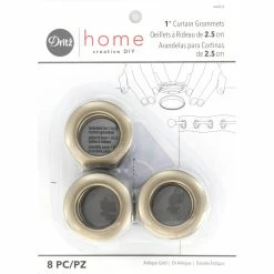 Cheapest ๐ Dritz Home 1" Antique Gold Round Curtain Grommets ๐
