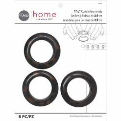 Best reviews of 🛒 Dritz Home 1.5" Rustic Brown Round Curtain Grommets 🎉