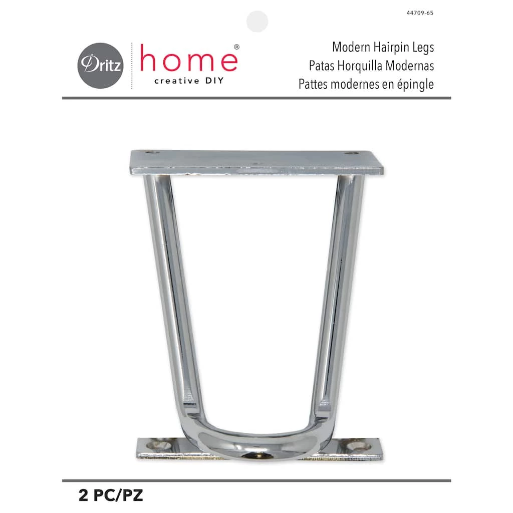 Buy 🤩 Dritz Home Nickel Modern Hairpin Legs ❤️ 1 Buy 🤩 Dritz Home Nickel Modern Hairpin Legs ❤️