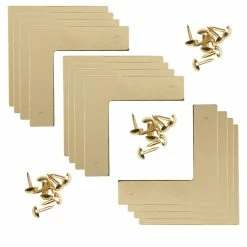 Budget 👍 Dritz Home Brass Smooth Campaign Hardware Corners 🛒 -Deals Dritz Store D652768S 8