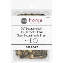 Hot Sale ๐ฅ Dritz® Home 7/16" Antique Brass Smooth Decorative Nails, 300ct. ๐คฉ