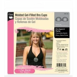 Discount 🔔 Dritz® Black Molded Gel-Filled Bra Cups, B/C 🎁