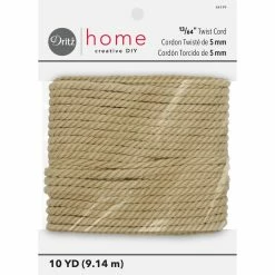 New ๐ Dritz® Home 13/64" x 10yd. Natural Twist Cord ๐
