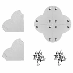 Buy ✔️ Dritz® Home Small Nickel Smooth Quatrefoil Corners, 3 Pack 🛒 -Deals Dritz Store D652836S 8