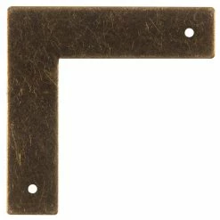 Brand new 🧨 Dritz® Small Antique Brass Home Smooth Campaign Hardware Corners, 3 Pack 🎉 -Deals Dritz Store D652840S 3