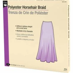 Buy ⌛ Dritz® White Polyester Horsehair Braid, 0.5'' x 5yd. 🎁