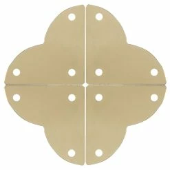 Hot Sale 😀 Dritz® Home Small Brass Smooth Quatrefoil Corners, 3 Pack 🤩 -Deals Dritz Store D652850S 4