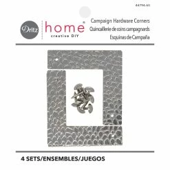 Wholesale ❤️ Dritz® Home Small Nickel Textured Campaign Corners, 3 Pack 😀