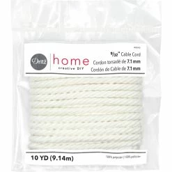 Discount ⌛ Dritz® Home 9/32" x 10yd. White Cable Cord 🤩