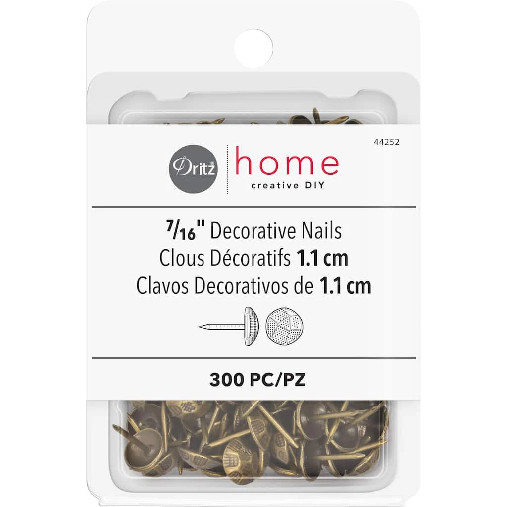 Best reviews of ❤️ Dritz® Home 7/16" Antique Brass 🔨 Hammered Decorative Nails, 300ct. 😀 1 Best reviews of ❤️ Dritz® Home 7/16" Antique Brass 🔨 Hammered Decorative Nails, 300ct. 😀