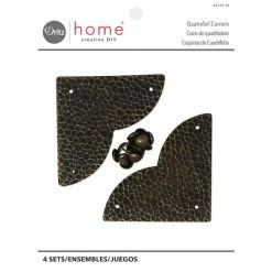Best Pirce 😍 Dritz® Home Pack of 3 Large Textured Quatrefoil Corners, 3ct. 🌟 -Deals Dritz Store D652906S 1