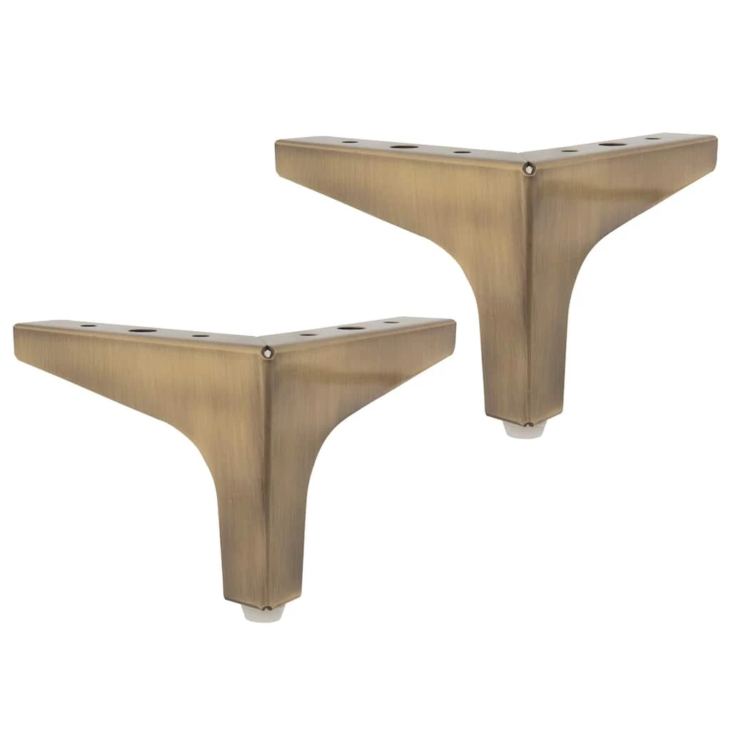 New ๐ Dritz® Home Antique Brass Metal Corner Legs, 2ct. ๐ 2 New ๐ Dritz® Home Antique Brass Metal Corner Legs, 2ct. ๐ - Image 2