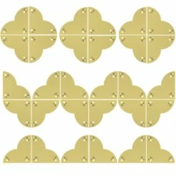 Promo ❤️ Dritz Home® Large Brass Smooth Quatrefoil Corners, 4ct. ❤️ -Deals Dritz Store D652928S 3